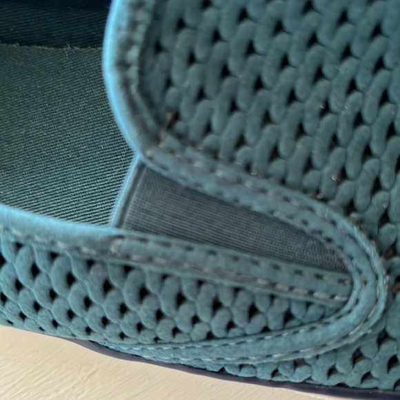 Sperry Topsider teal faux cutout suede size 11 - Picture 6 of 6